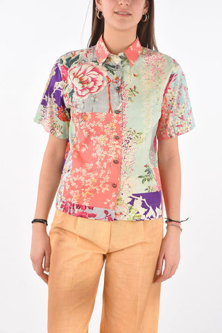 Floral Patterned Short-sleeved Shirt