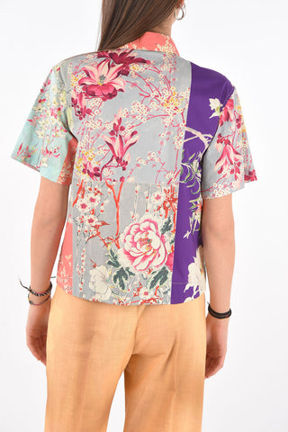 Floral Patterned Short-sleeved Shirt
