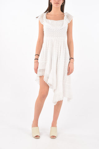 Cold-shoulder Asymmetric TIMORIA Sangallo Dress