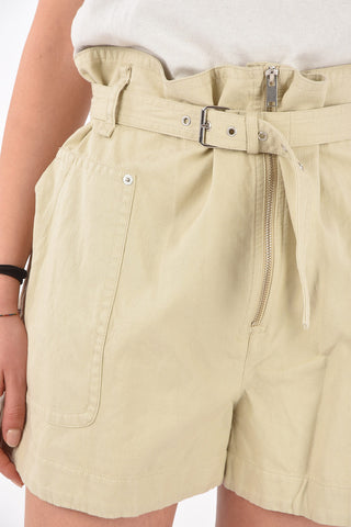 Linen Blend PARANA Shorts with Belt