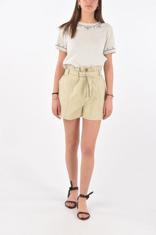 Linen Blend PARANA Shorts with Belt