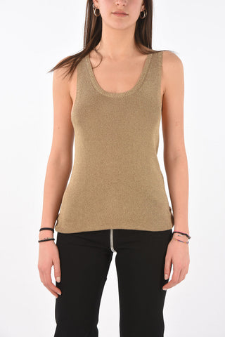 Round Neck Lurex Tank Top