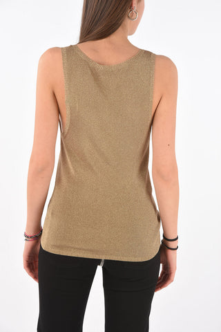 Round Neck Lurex Tank Top