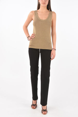 Round Neck Lurex Tank Top