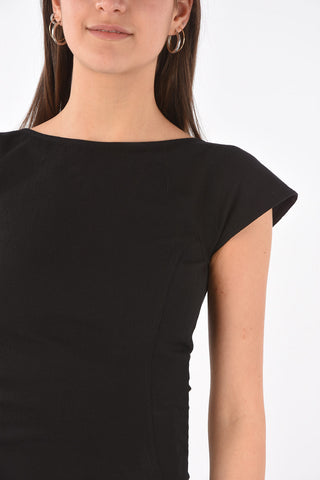 TECUATL Zipped EASY SARAH Bare Back Sheath Dress