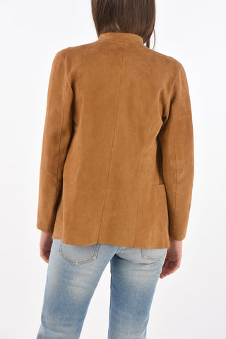 Patch Pocket Suede Blazer