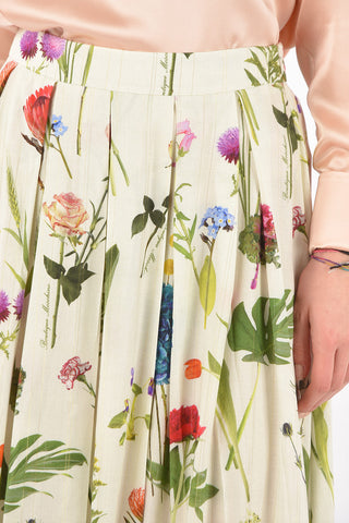 BOUTIQUE Floral Printed Pleated Skirt