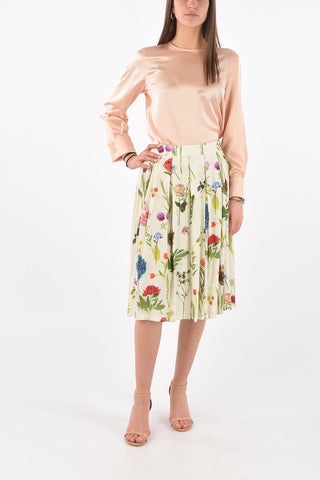 BOUTIQUE Floral Printed Pleated Skirt