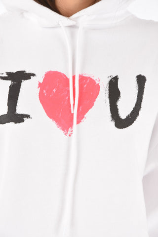 Oversized I LOVE U Hoodie