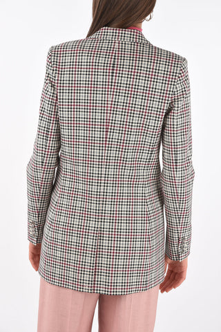 Blazer Doppiopetto District Check con Spacco Posteriore