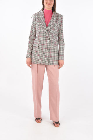 Blazer Doppiopetto District Check con Spacco Posteriore