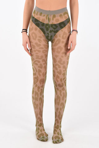 Calze in nylon motivo animalier