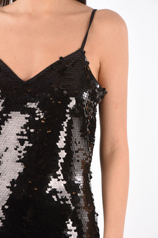 All-Over Sequined Slip Dress