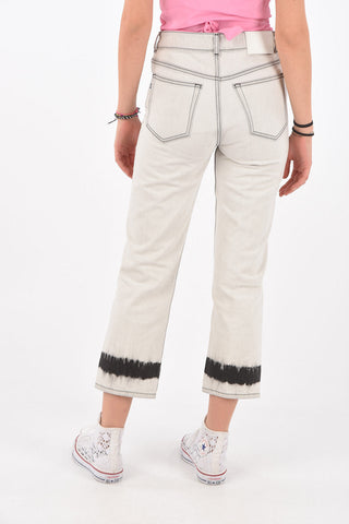 5 Pocket Tie Dye Detail Denim Pants