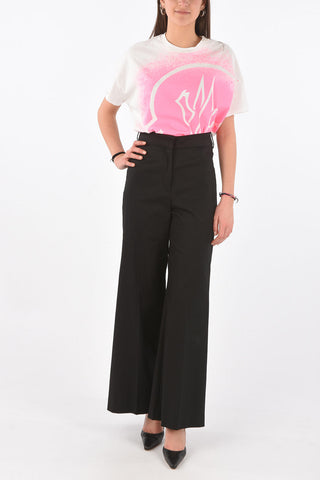 pantalone dritto a vita alta