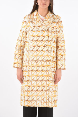 Cappotto Doppiopetto Monogram Trapuntato