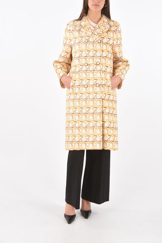 Cappotto Doppiopetto Monogram Trapuntato