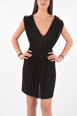 PHLEGETHON Pleated Detail HELENA Short Dress