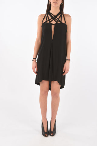 TECUATL Criss Cross Strap MEGALACED Minidress
