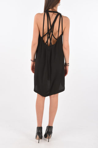 TECUATL Criss Cross Strap MEGALACED Minidress