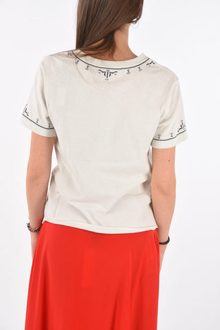 T-shirt con Ricamo Batik