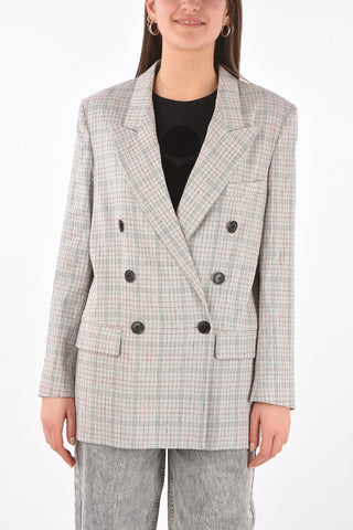 Double-breasted LEAGANEA District Check Blazer
