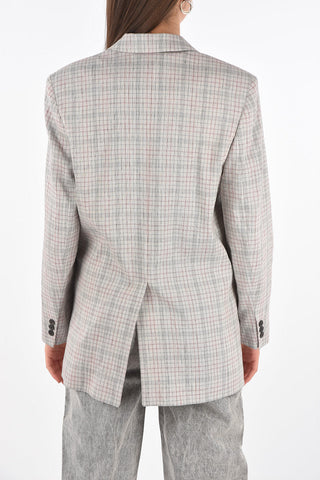 Double-breasted LEAGANEA District Check Blazer