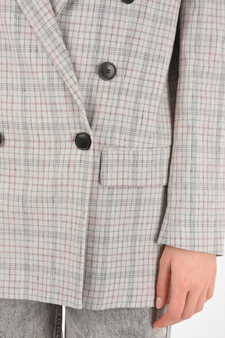 Double-breasted LEAGANEA District Check Blazer