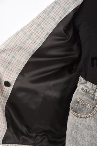 Double-breasted LEAGANEA District Check Blazer