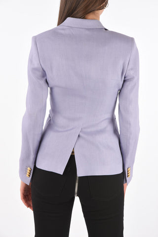 Double-breasted CORAL Linen Blazer