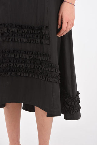 Ruffle Detail FLAVIO Midi Dress