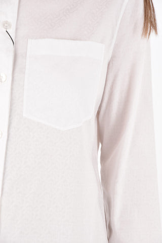 Breast-pocket Jacquard Shirt