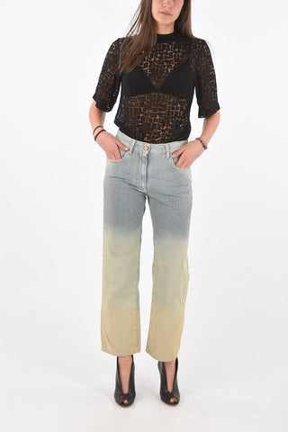 5 Pocket Pinstriped Faded Wash Denims