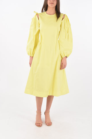 Vestito in Cotone con Dettaglio Cut-out