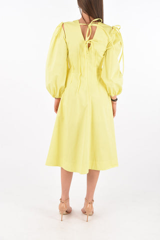 Vestito in Cotone con Dettaglio Cut-out