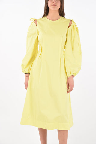 Vestito in Cotone con Dettaglio Cut-out