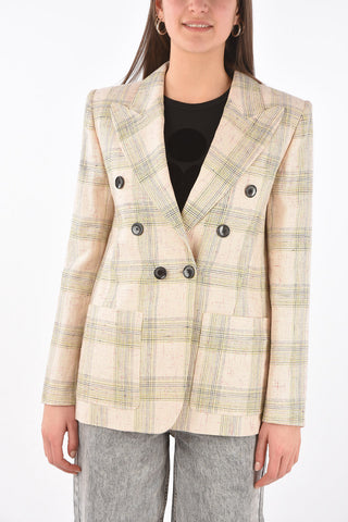 Blazer Doppiopetto LEONORA con Motivo Check