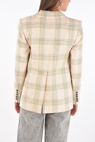 Blazer Doppiopetto LEONORA con Motivo Check