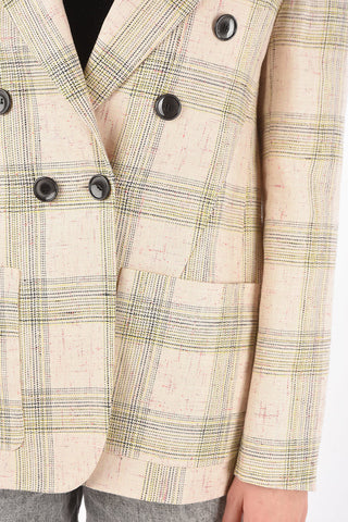 Blazer Doppiopetto LEONORA con Motivo Check