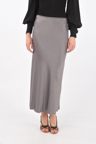 ARTISANAL Satin Midi Skirt