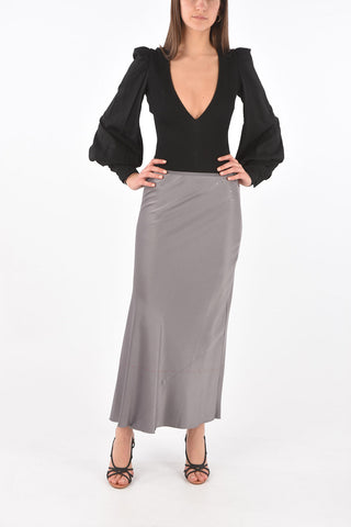 ARTISANAL Satin Midi Skirt