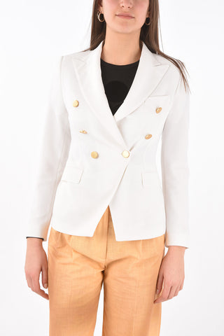 Double-breasted ALICYA Blazer with Peak Lapel