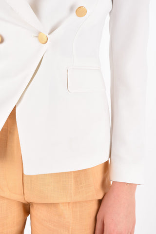 Double-breasted ALICYA Blazer with Peak Lapel