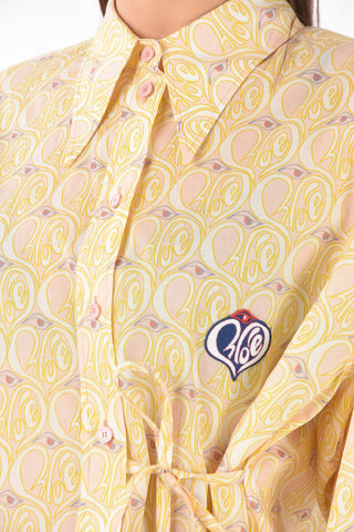 CORITA KENT Multi-patterned Straight Collar Shirt
