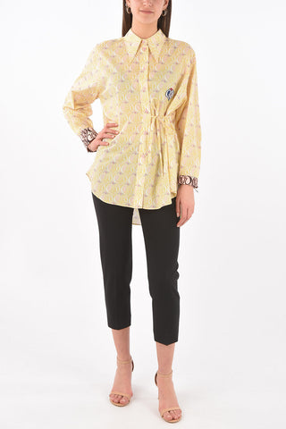 CORITA KENT Multi-patterned Straight Collar Shirt