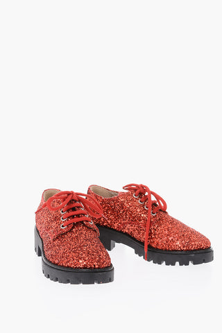 glitter Derby shoes