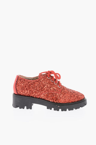 glitter Derby shoes