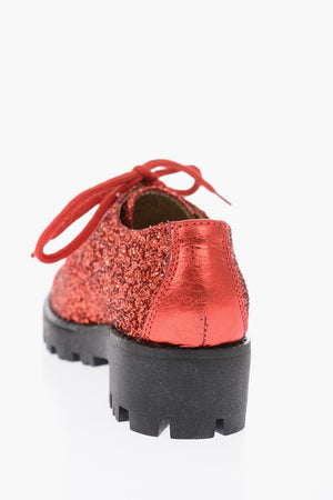 glitter Derby shoes