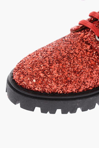 glitter Derby shoes