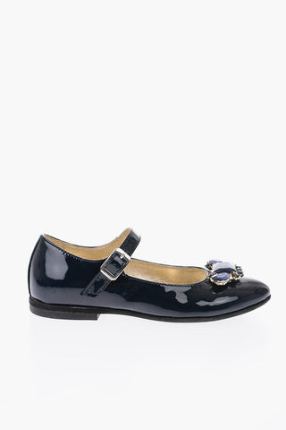 patent leather Point Toe Mary Jane ballet flats